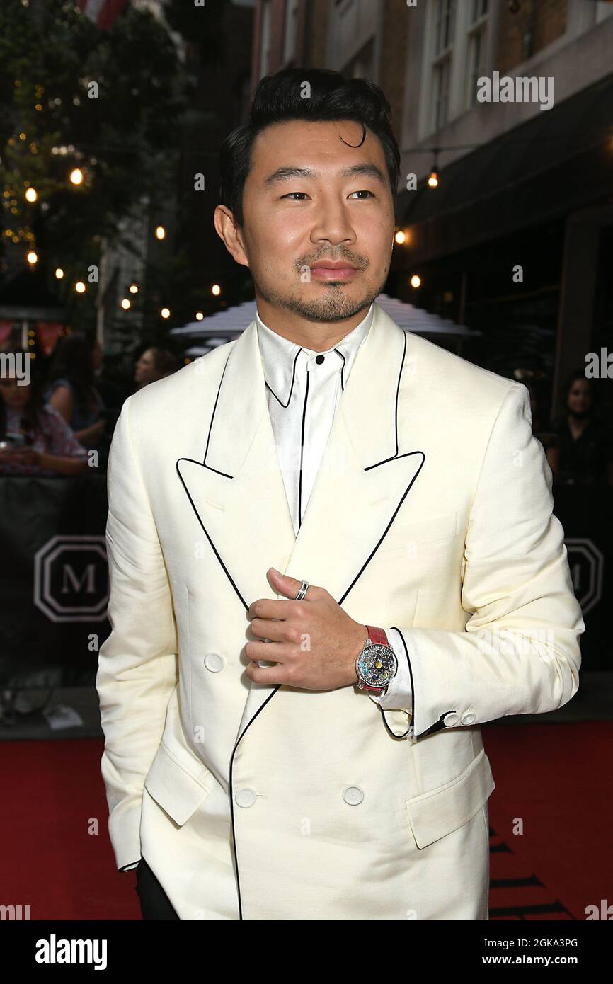 actor Simu Liu departs from The Mark Hotel for The Metropolitan Museum ...