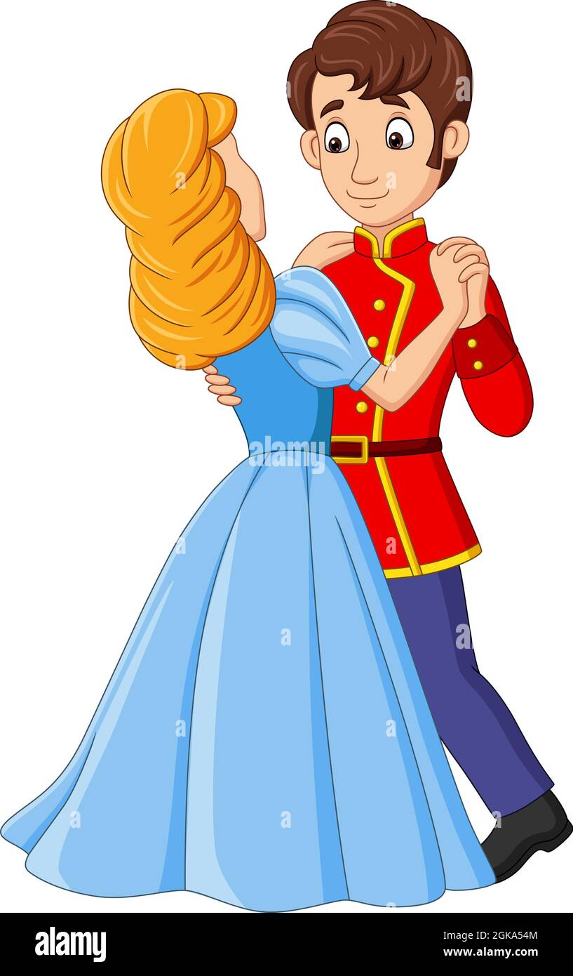 Cartoon prince and princess dancing Stock Vector Image & Art - Alamy