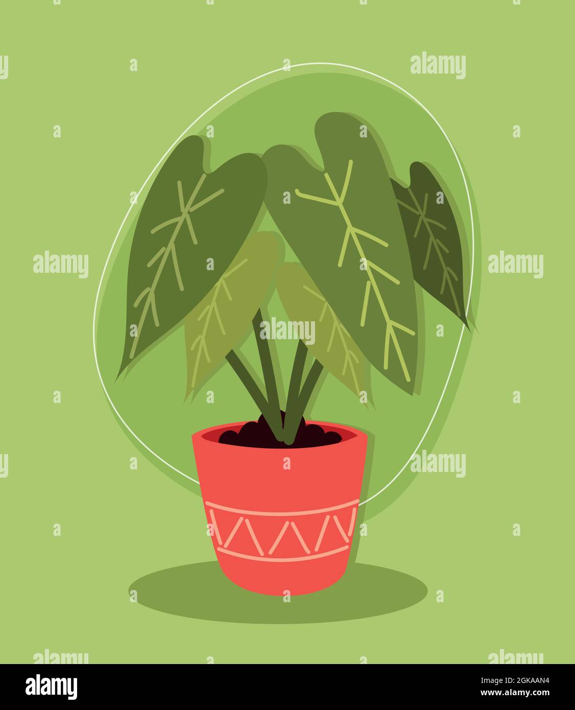 nature plant in pot Stock Vector Image & Art - Alamy