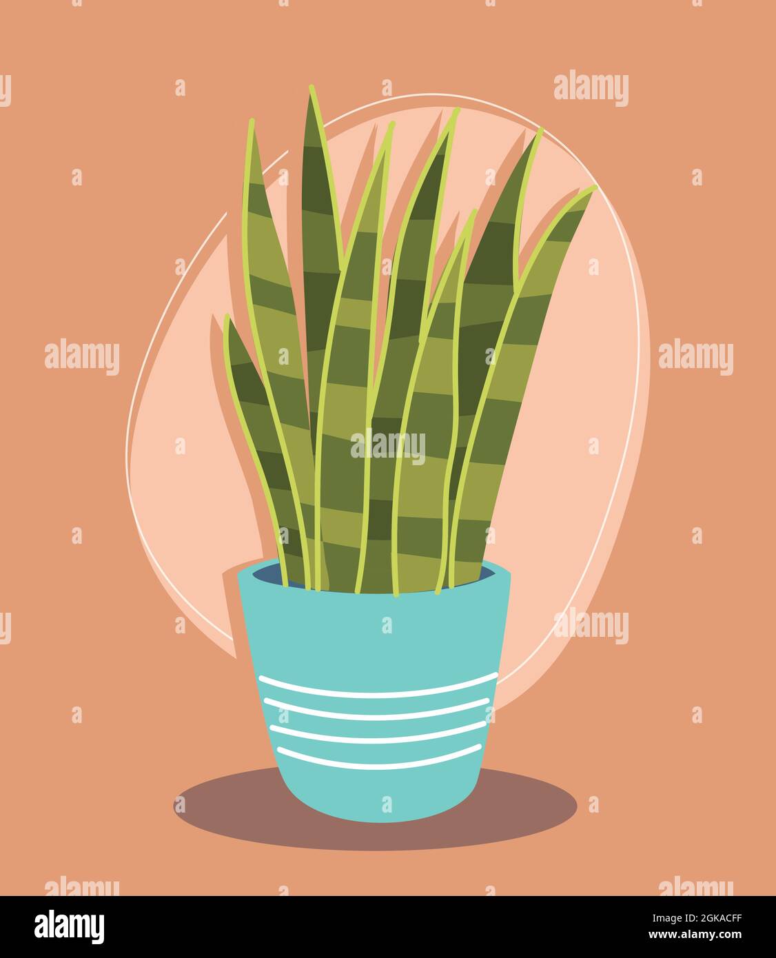 plant in pot Stock Vector Image & Art - Alamy