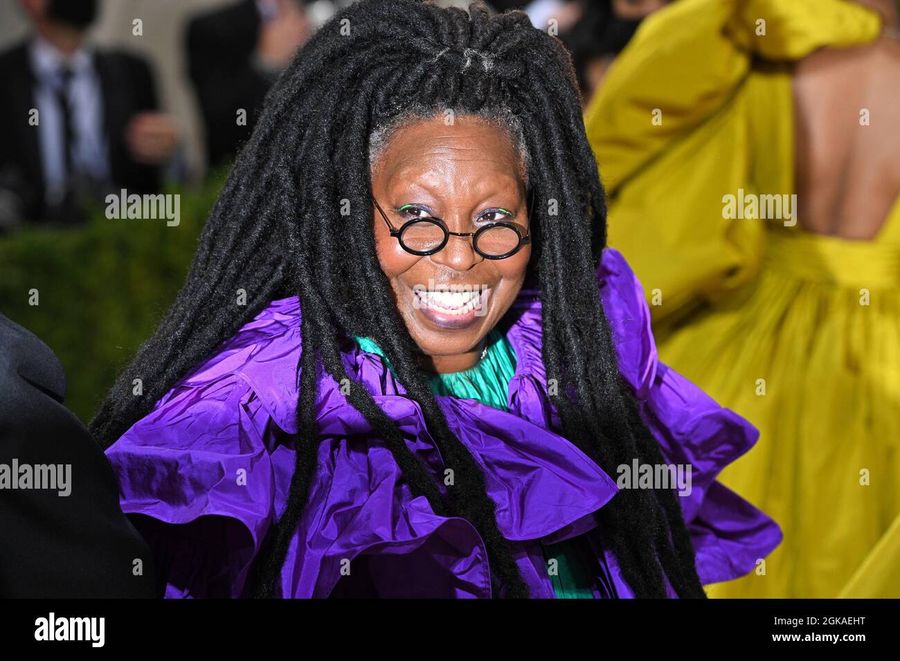 New York, USA. 13th Sep, 2021. Actress Whoopi Goldberg walking on the