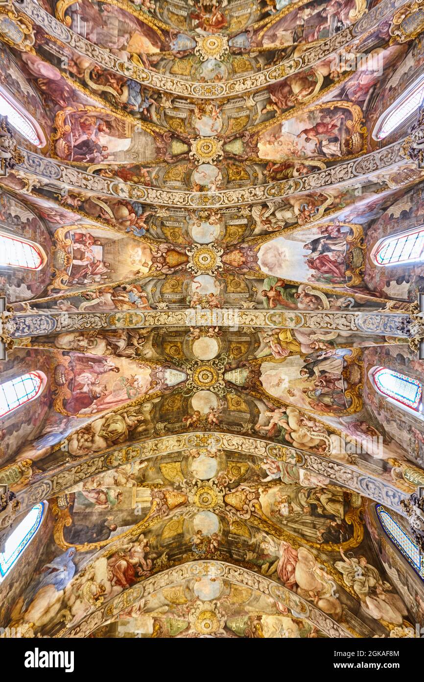 Tirage Vintage Original - Cathédrale Saint-Nicolas-de-Bari, Alicante, Espagne - Circa 1930