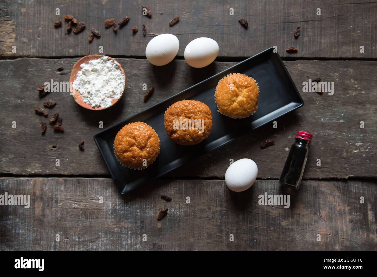 Indian traditional sweet motichur laddu or laddoo made of gram flour balls deep fried and dipped in sugar syrup Stock Photo