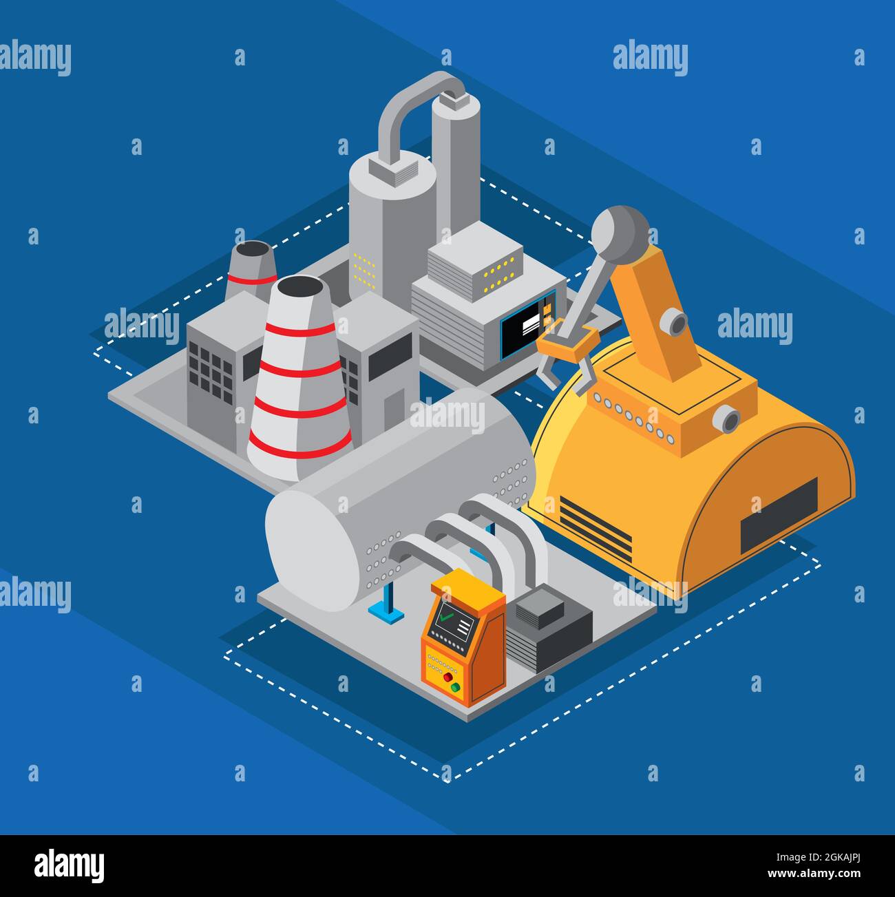 manufacturing industrial plant interior Stock Vector Image & Art - Alamy