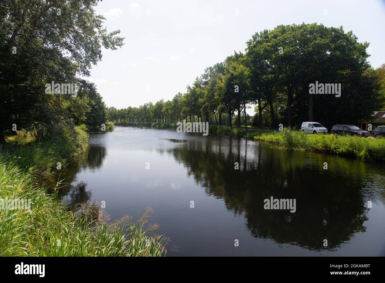 Historic Apeldoorns canal, Gelderland, Netherlands Stock Photo