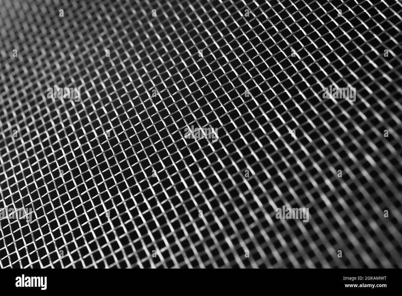 Window screen texture, closeup Stock Photo