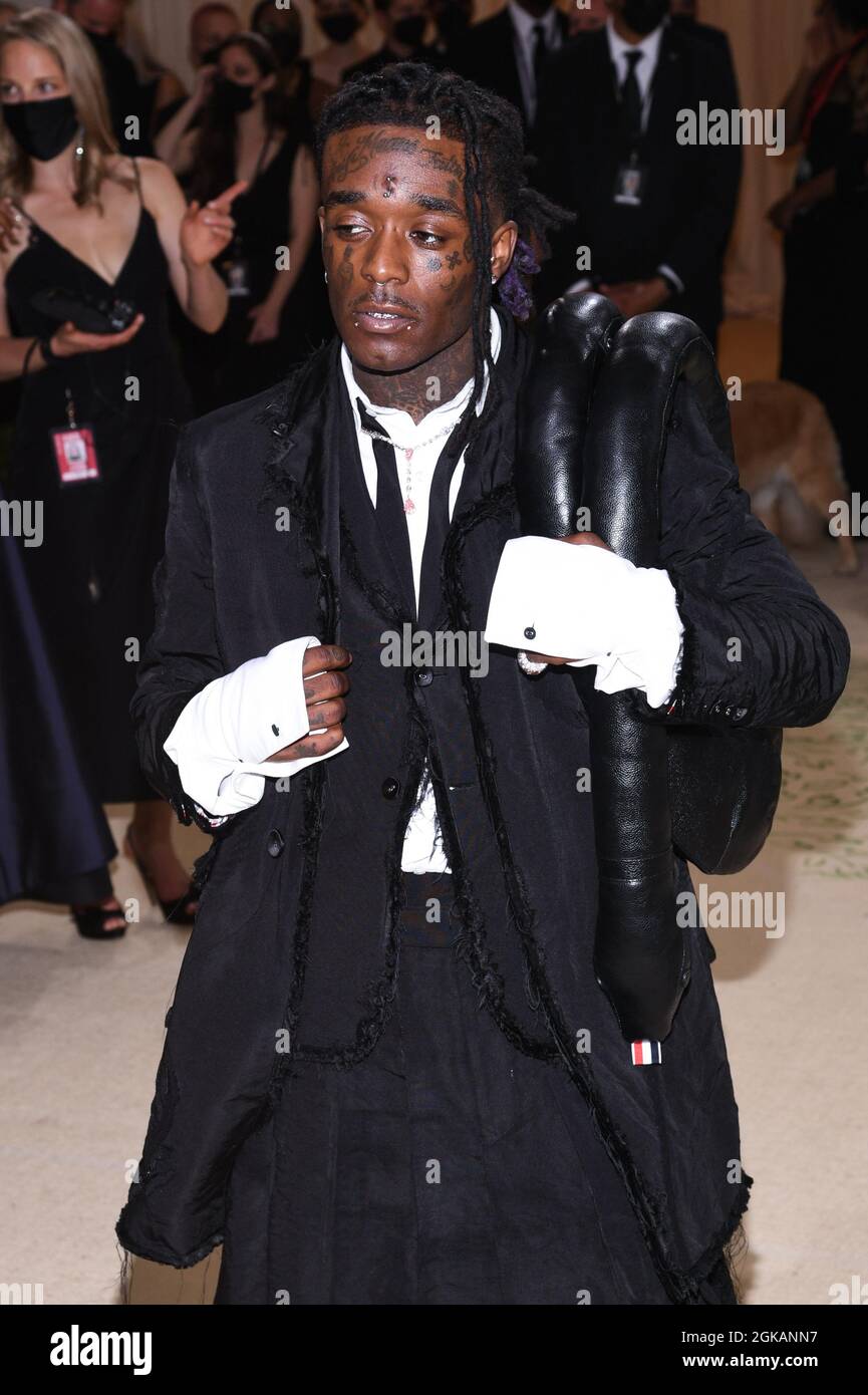 New York, USA. 13th Sep, 2021. Lil Uzi Vert walking on the red carpet