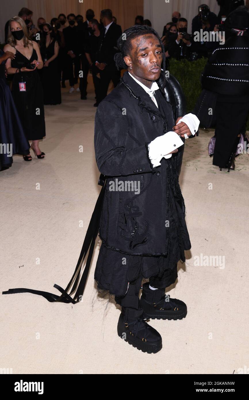 New York, USA. 13th Sep, 2021. Lil Uzi Vert walking on the red carpet