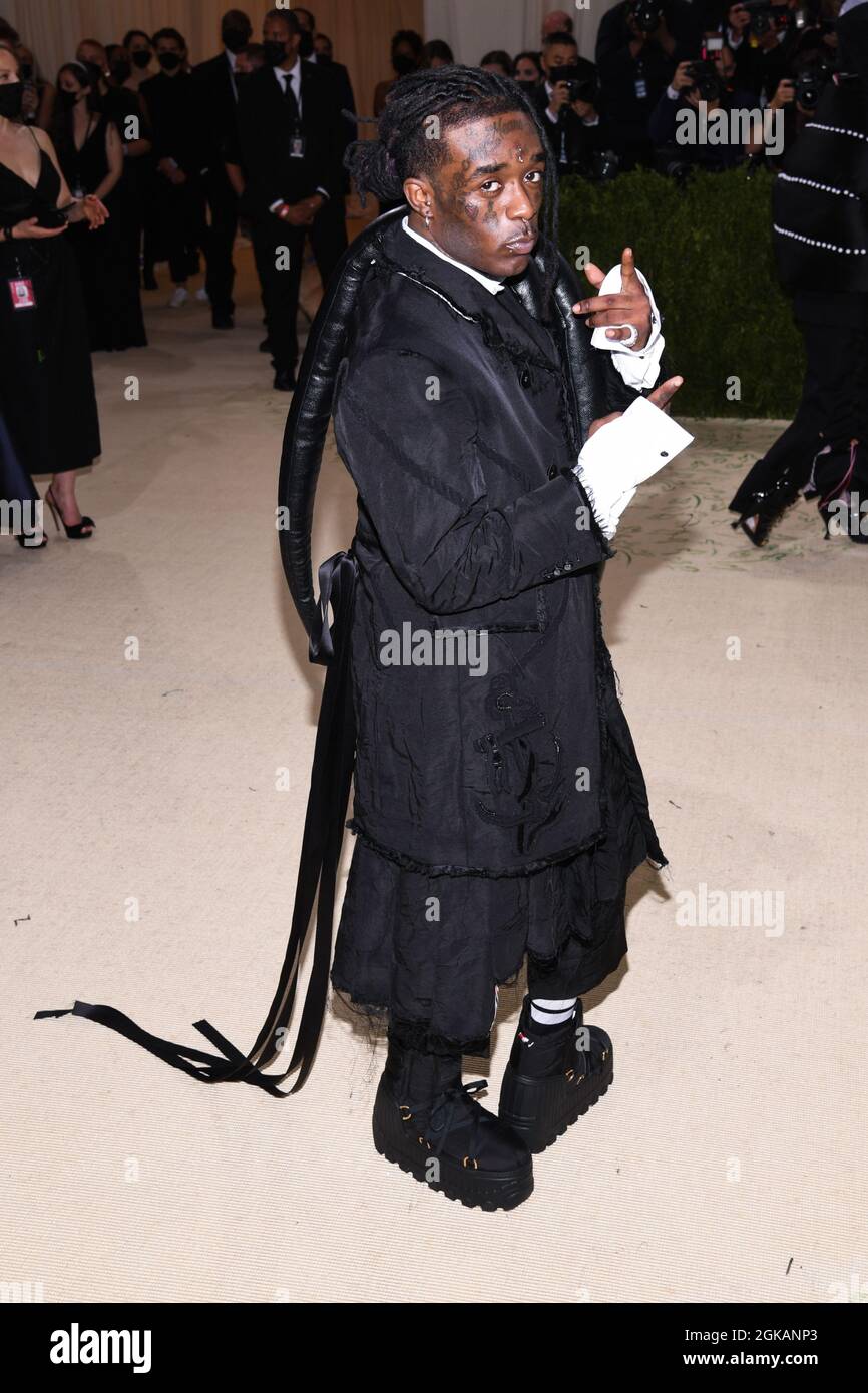 New York, USA. 13th Sep, 2021. Lil Uzi Vert walking on the red carpet
