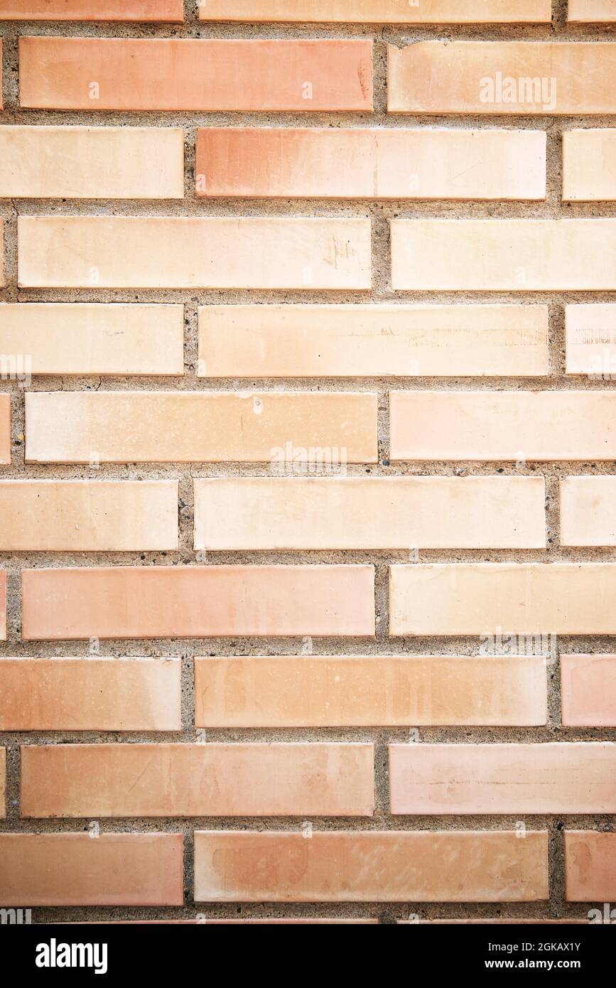 Front view of an brick wall in Spain Stock Photo Alamy