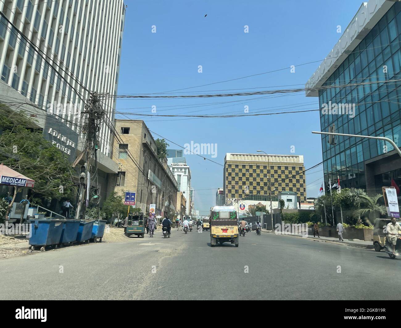 A shiny day at The financial hub of the country. I I Chundrigar Road in ...