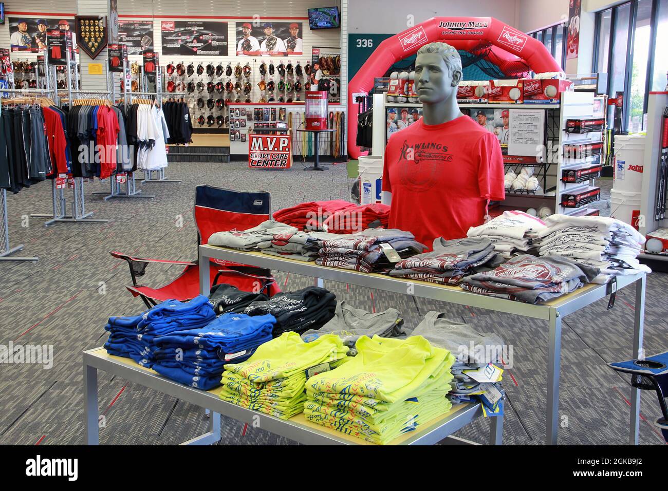 KANSAS CITY, UNITED STATES Jul 21, 2014 The interior of a sporting