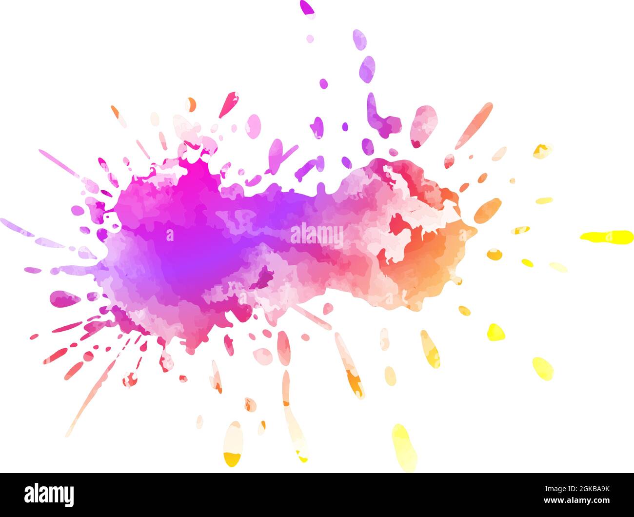 Round Ink Drop Ink drop. Round, ragged inkblot. Vector illustration Stock Vector Image ...