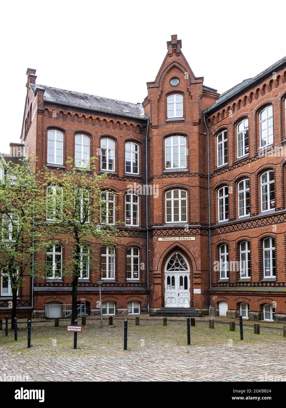 Landmark of the famous St. Mary school in Flensburg Schleswig Holstein