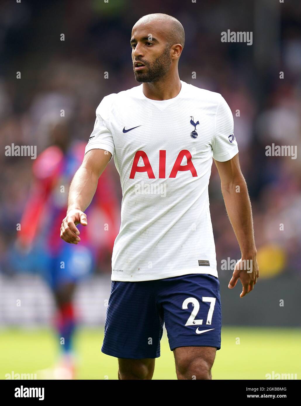 Tottenham Hotspur's Lucas Moura in action during the Premier League match at Selhurst Park, London. Picture date: Saturday September 11, 2021. Stock Photo