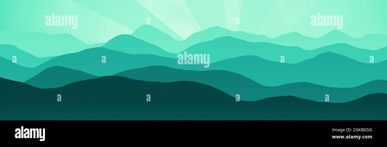 beautiful mountains ridges in sunrise digitally made texture or ...