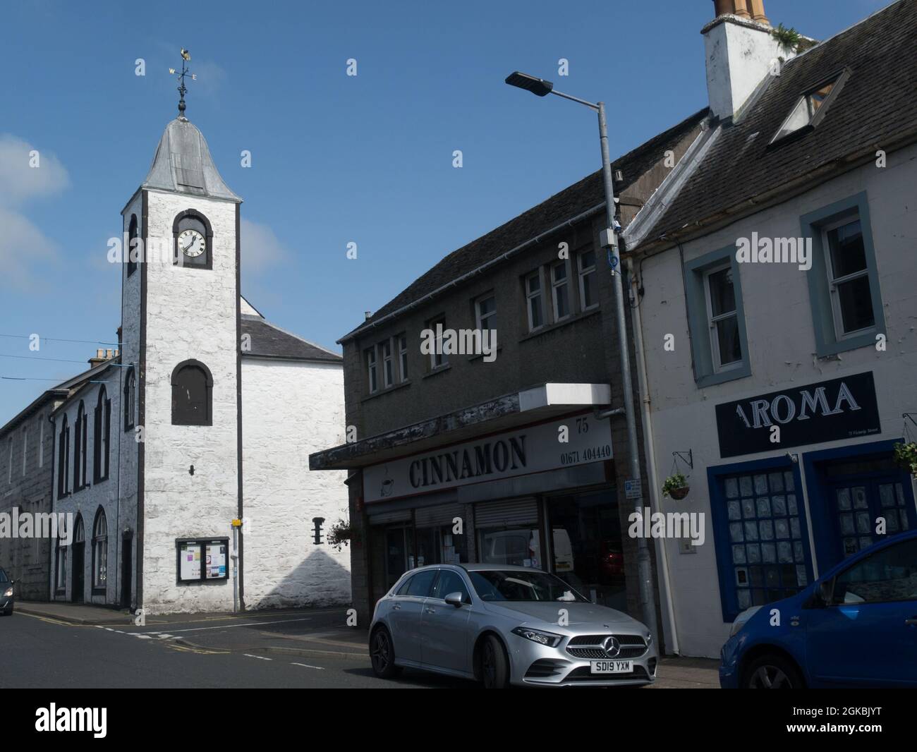 Town Hall 18thc building Victoria Street Newton Stewart Dumfries and Galloway Scotland a Category B listed building, Stock Photo