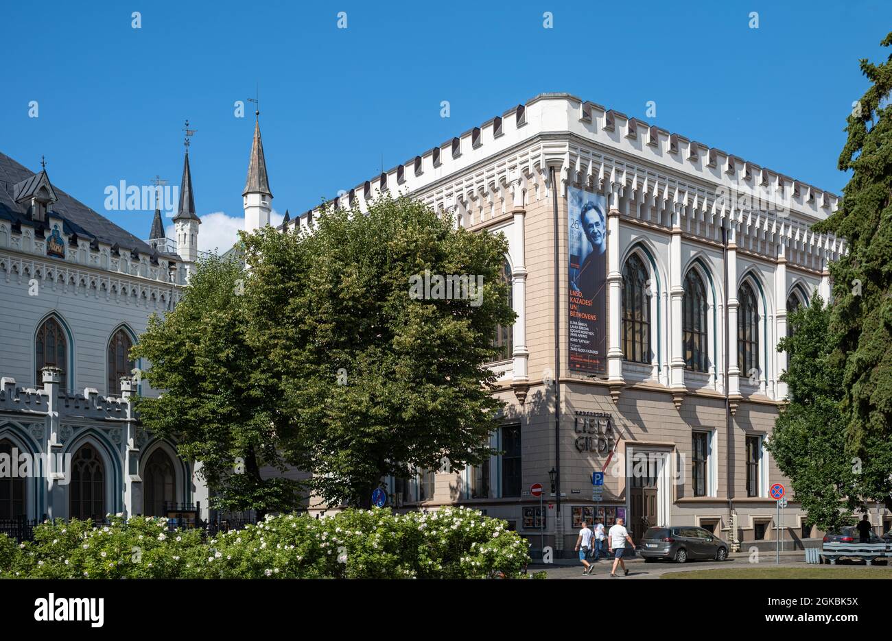 Riga, Latvia- August 21, 2020:. The Great Guild Hall Stock Photo - Alamy
