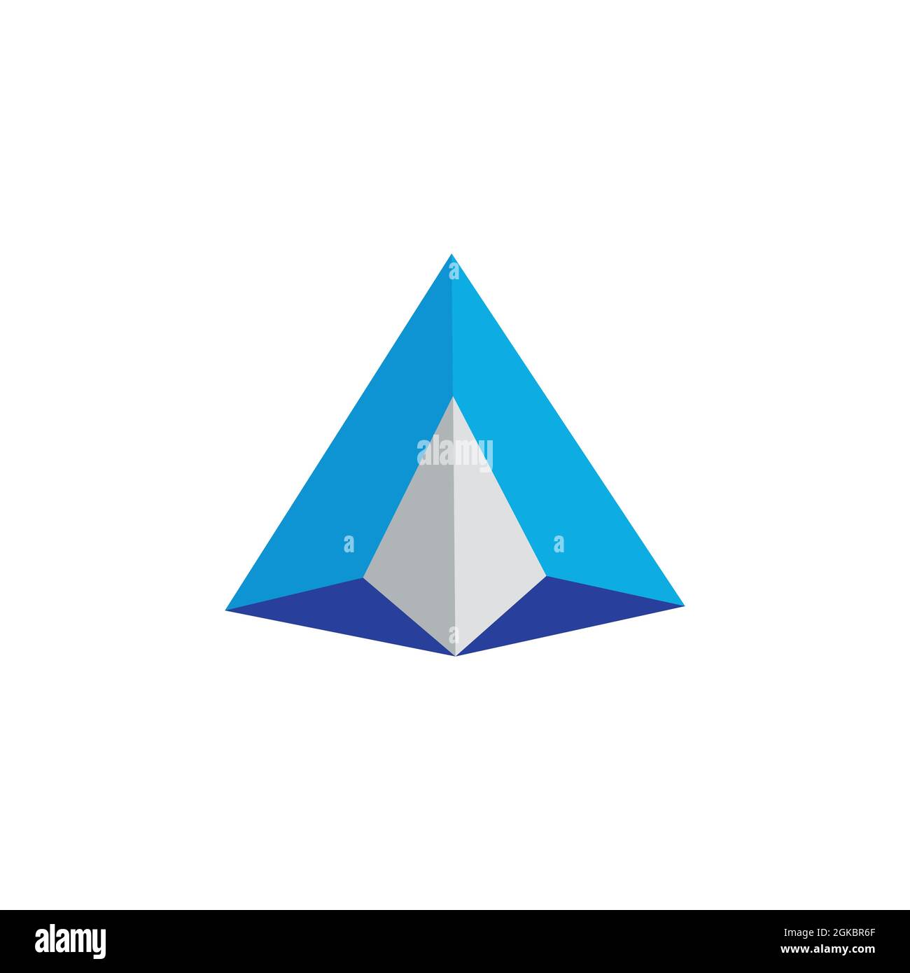abstract mountain A stylish logo icon flat concept vector graphic design Stock Vector