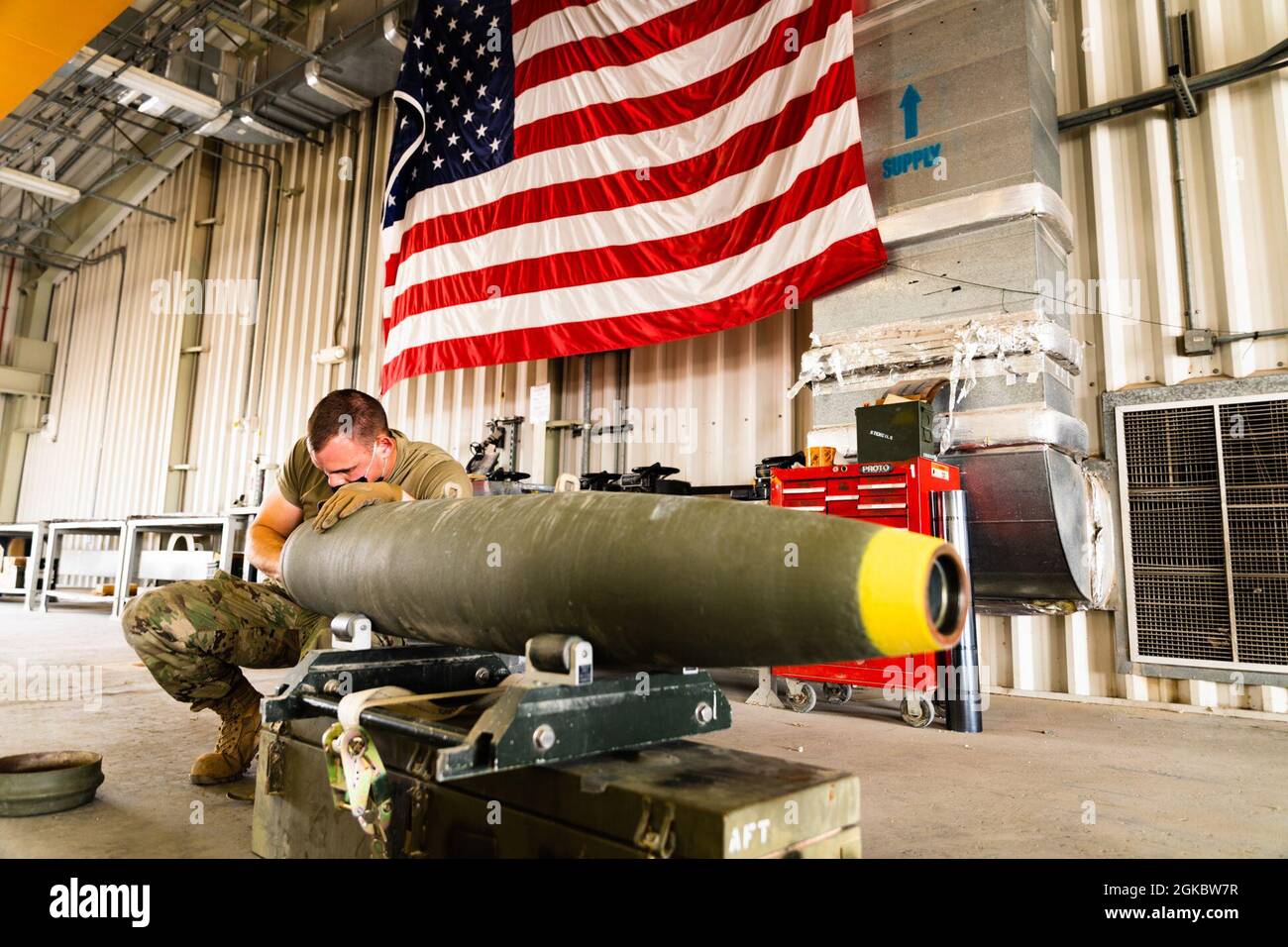 Munitions Airmen with the 332nd Air Expeditionary Wing assembles ...