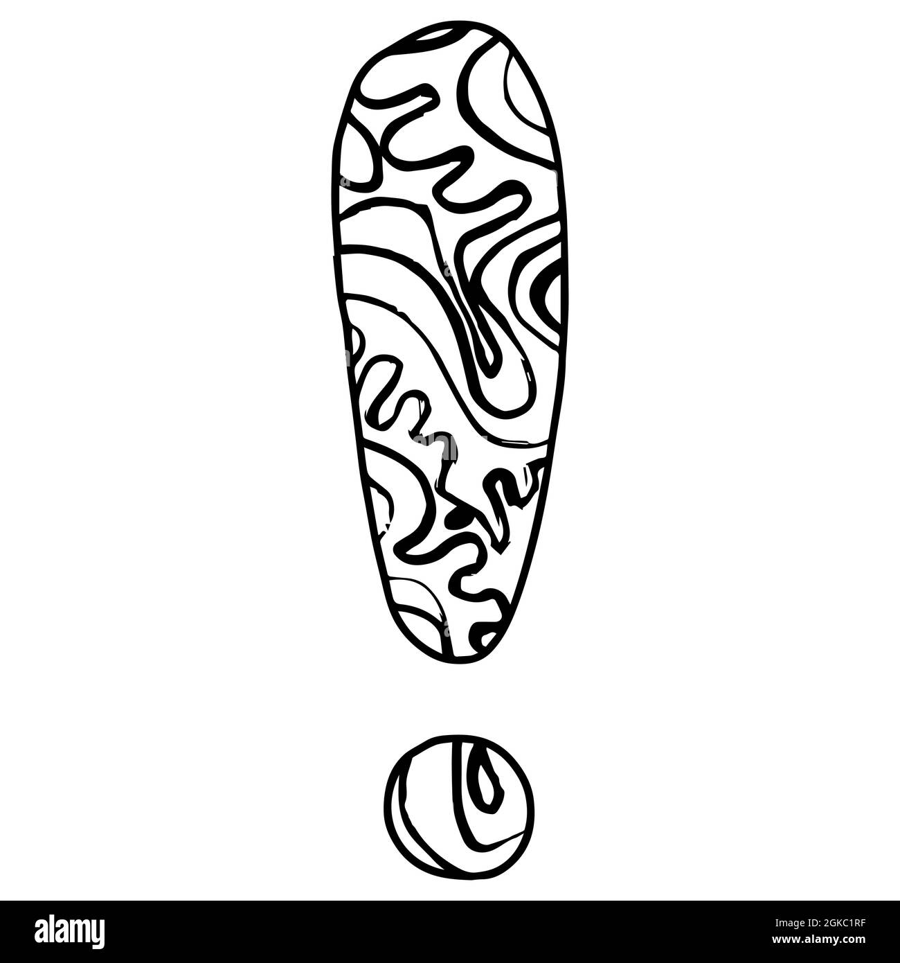 exclamation mark coloring page