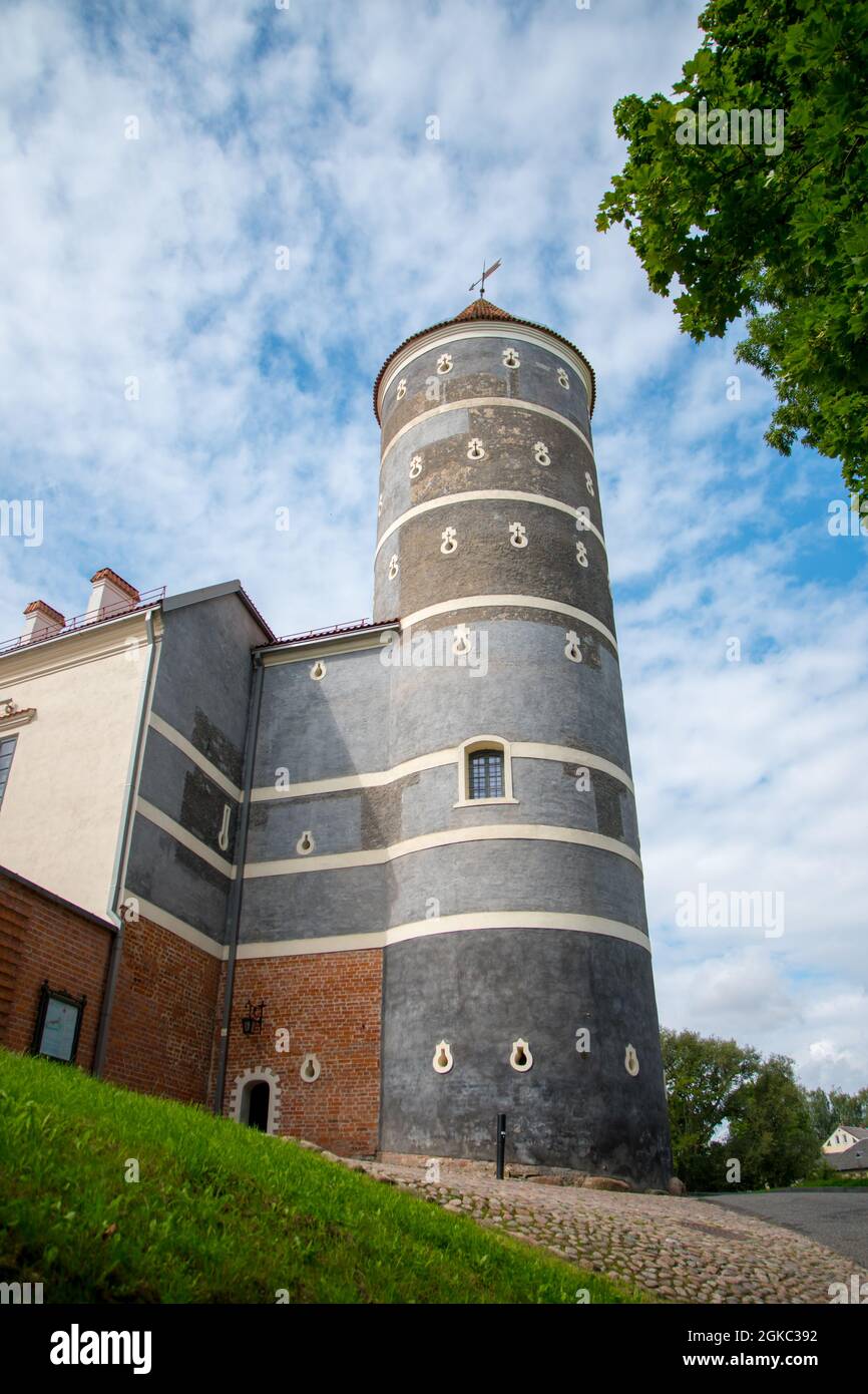 Panemune castle north tower Stock Photo