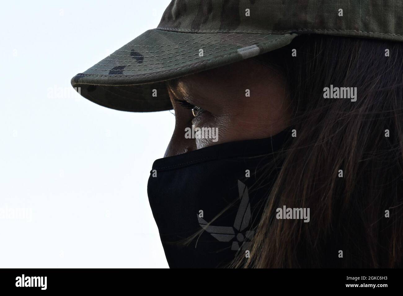 Chief Master Sgt. of the Air Force JoAnne S. Bass speaks with staff ...