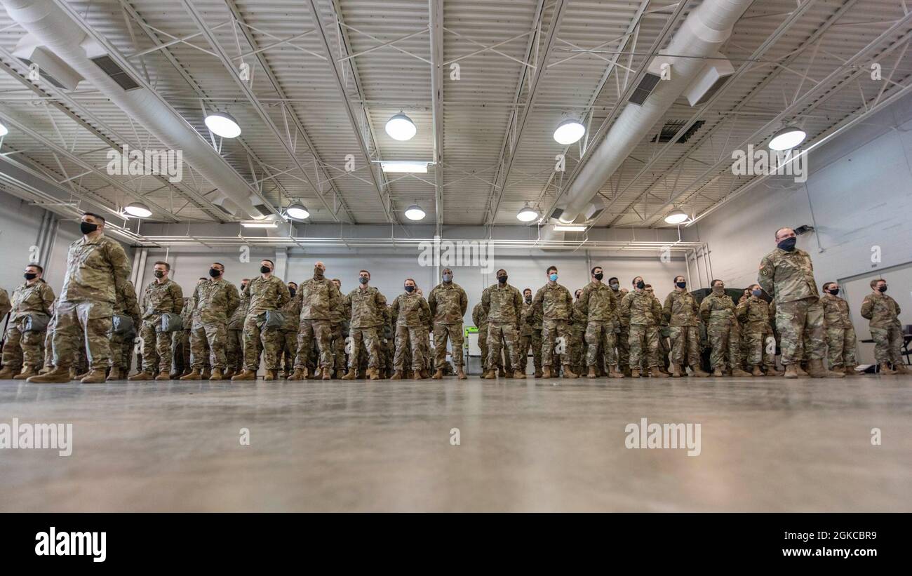 Soldiers assigned to the Ohio Army National Guard’s 323rd Military