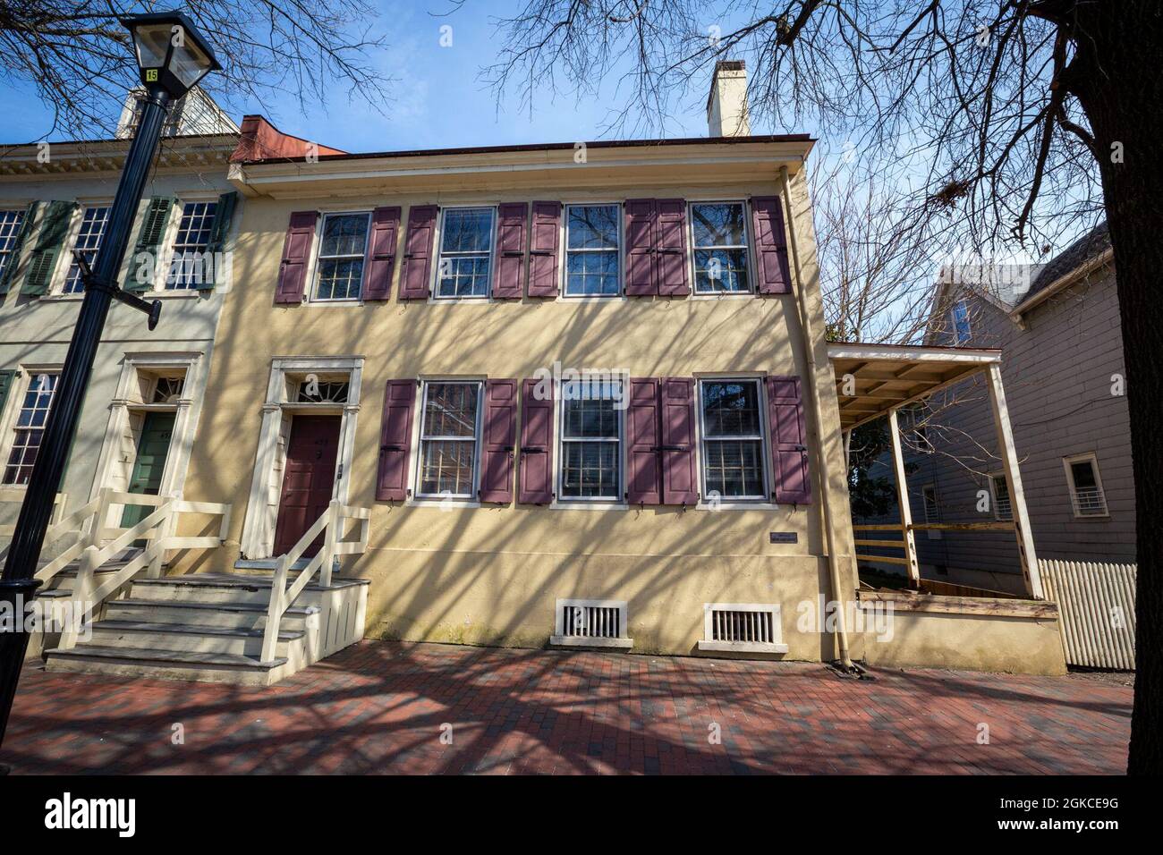 Street view of the Captain James Lawrence House located in Burlington