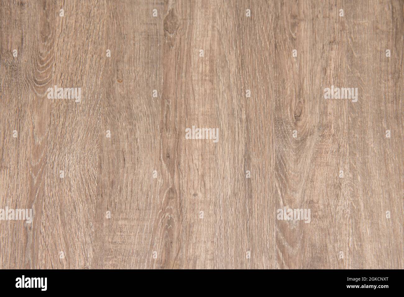 tapa de mesa de madera con tablones verticales cortos de madera de roble de tono semi claro. Vector textura de madera Stock Photo