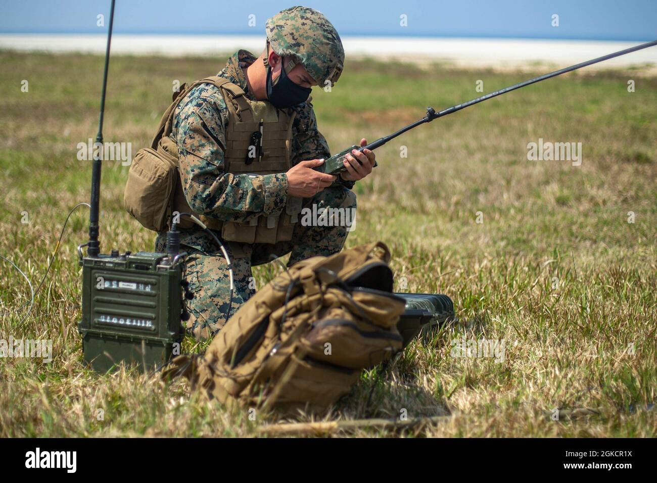 U.S. Marine Corps Lance Cpl. Randall Miller, a transmission system