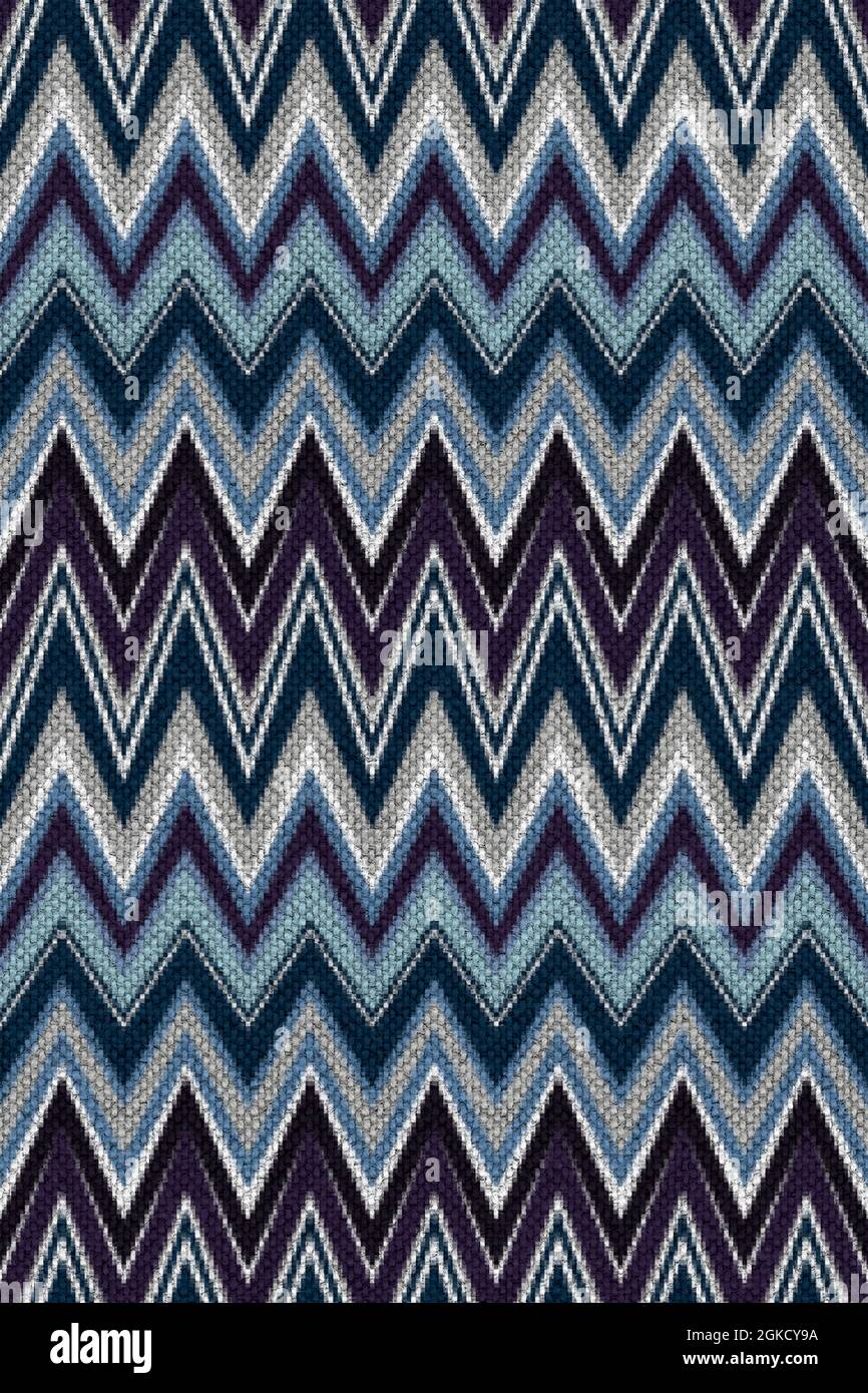 Blue zig zag wallpaper hires stock photography and images Alamy