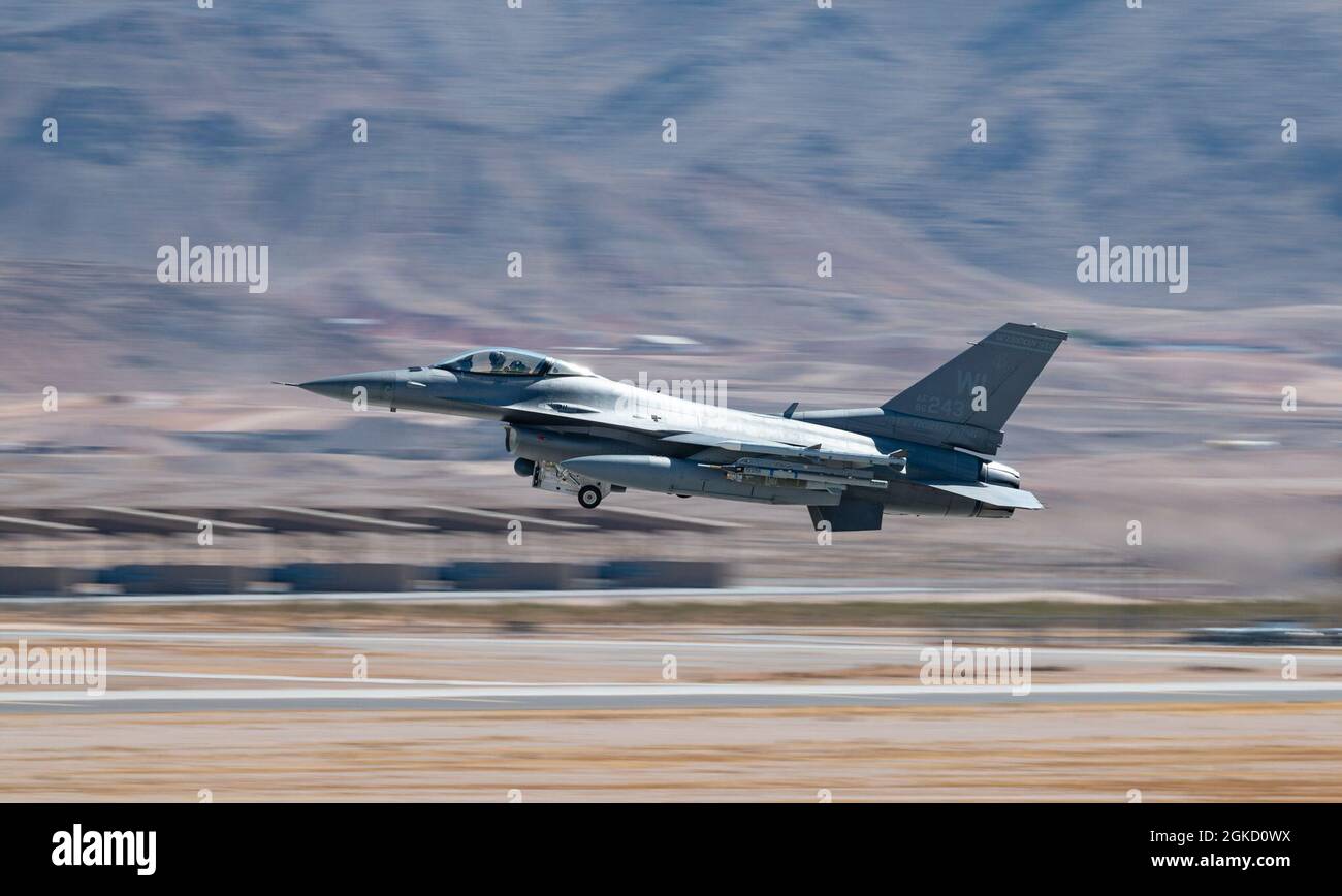 An F16 Falcon fighter jet, assigned to the 115th Fighter Wing at Truax