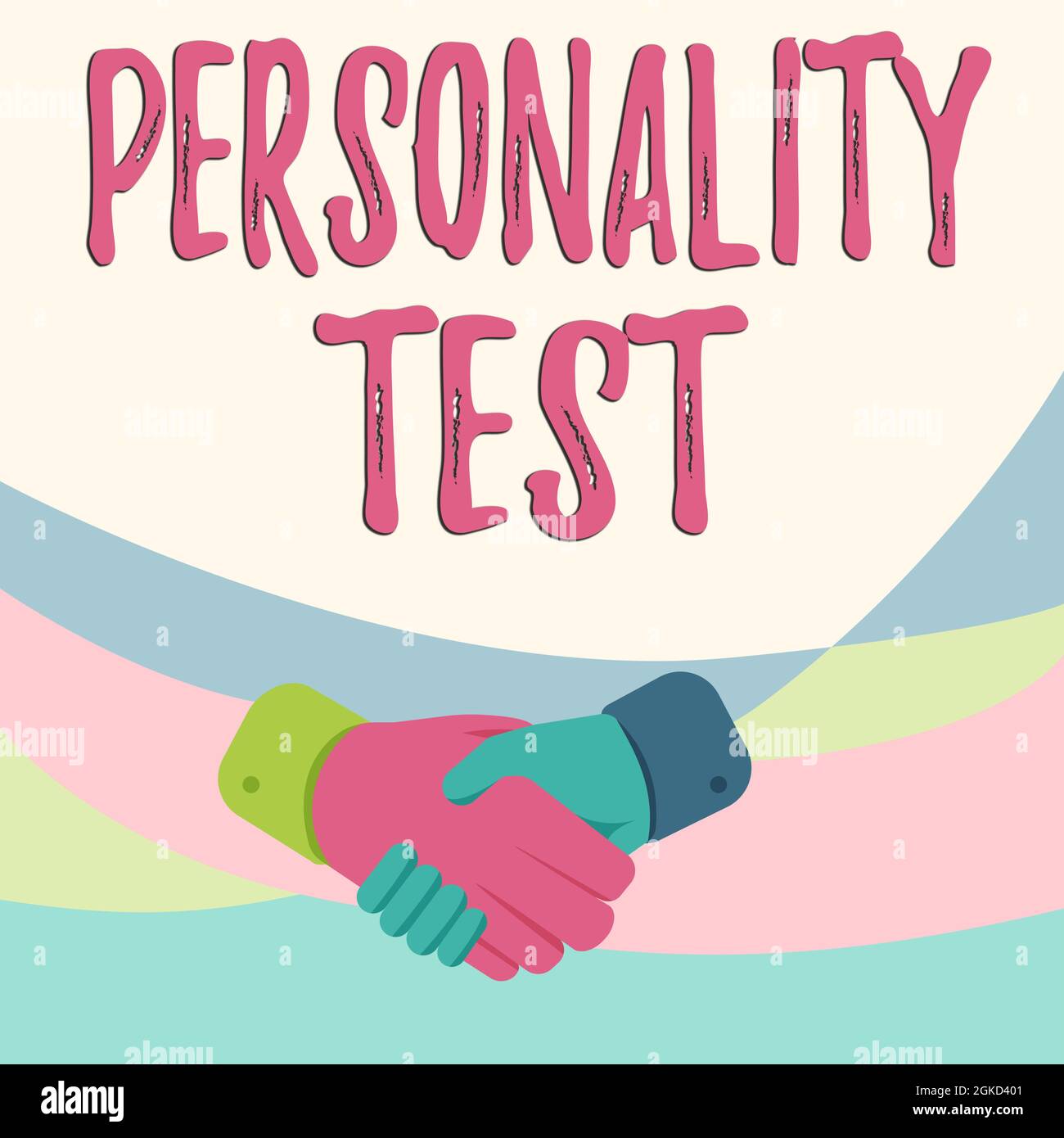 Sign displaying Personality Test. Business idea A method of assessing