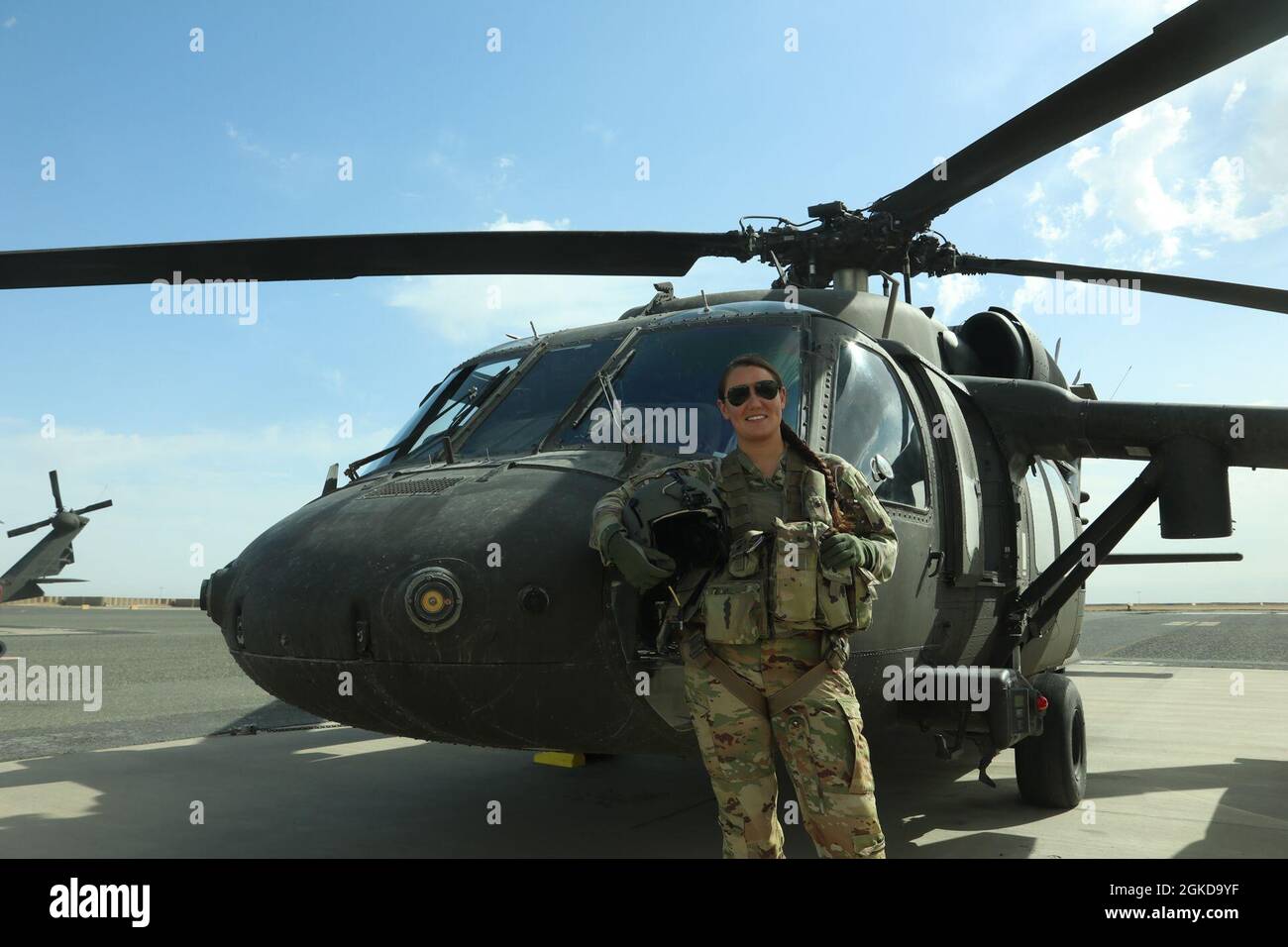 U.S. Army Chief Warrant Officer 2 Joanna Bradshaw, UH60 pilot with