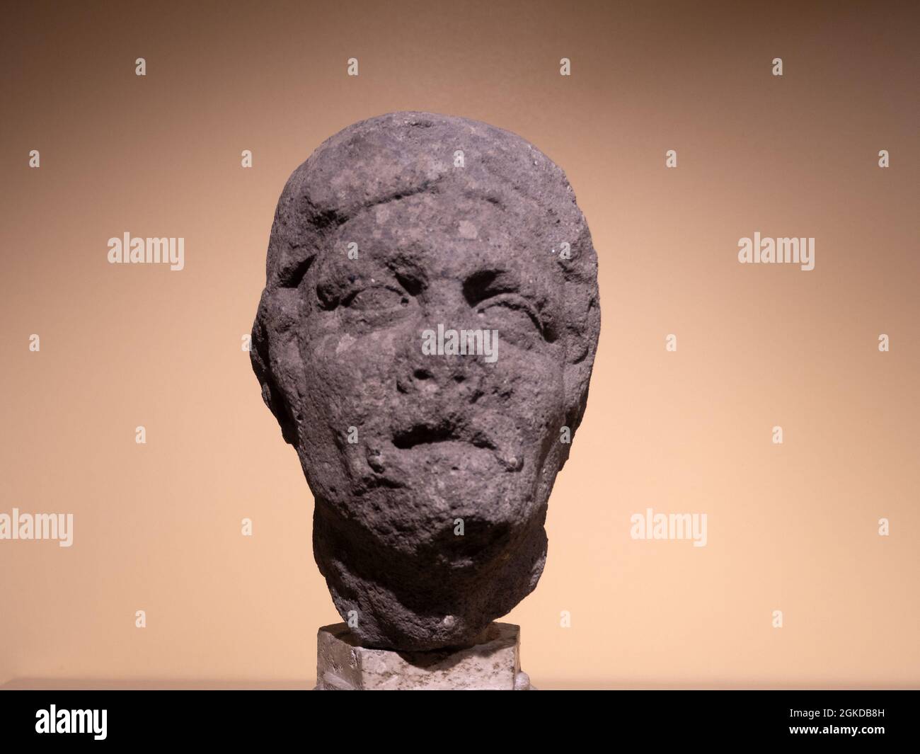 Barbarian old roman marble statue detail Stock Photo - Alamy