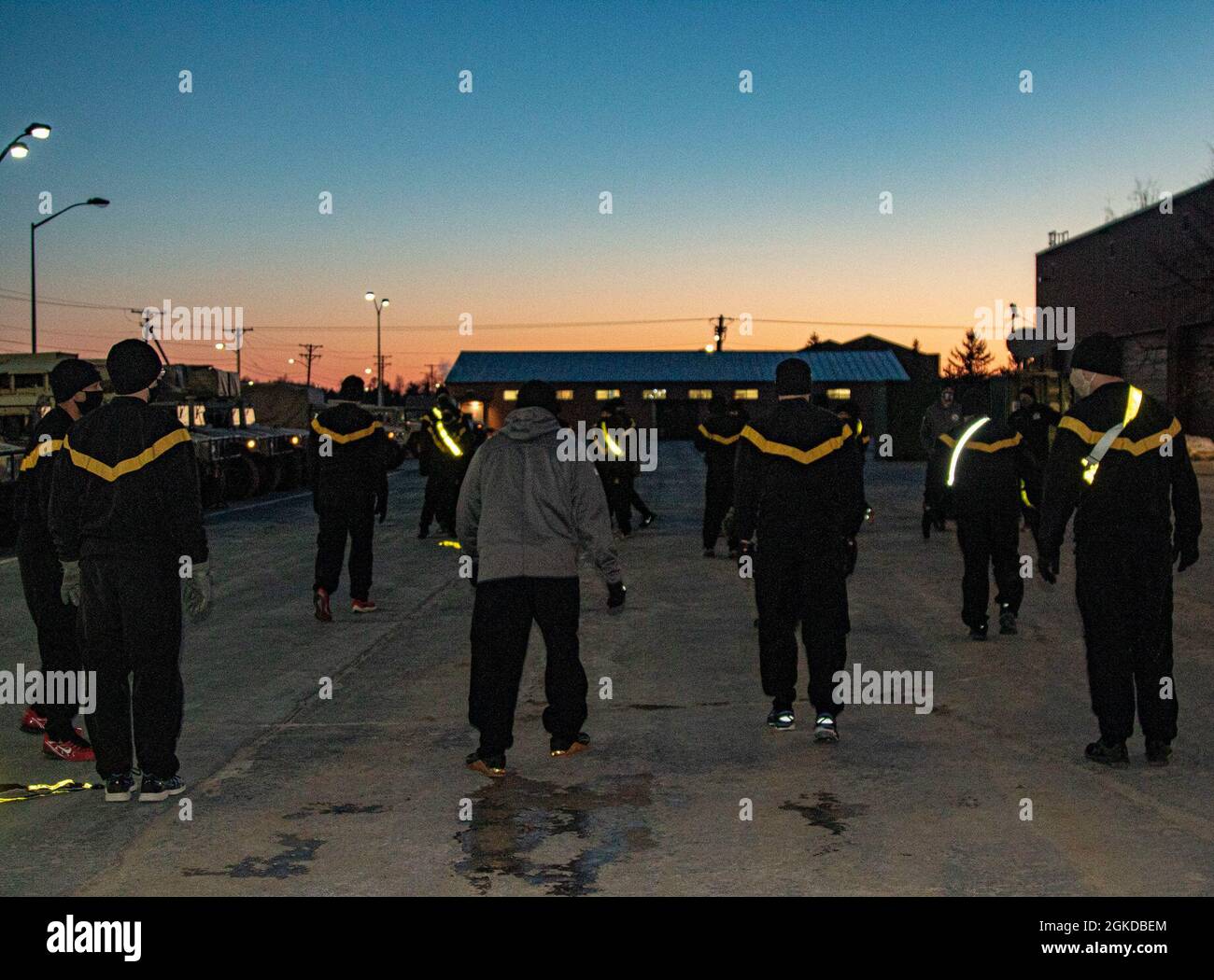 Soldiers from Headquarters Support Company, Headquarters and