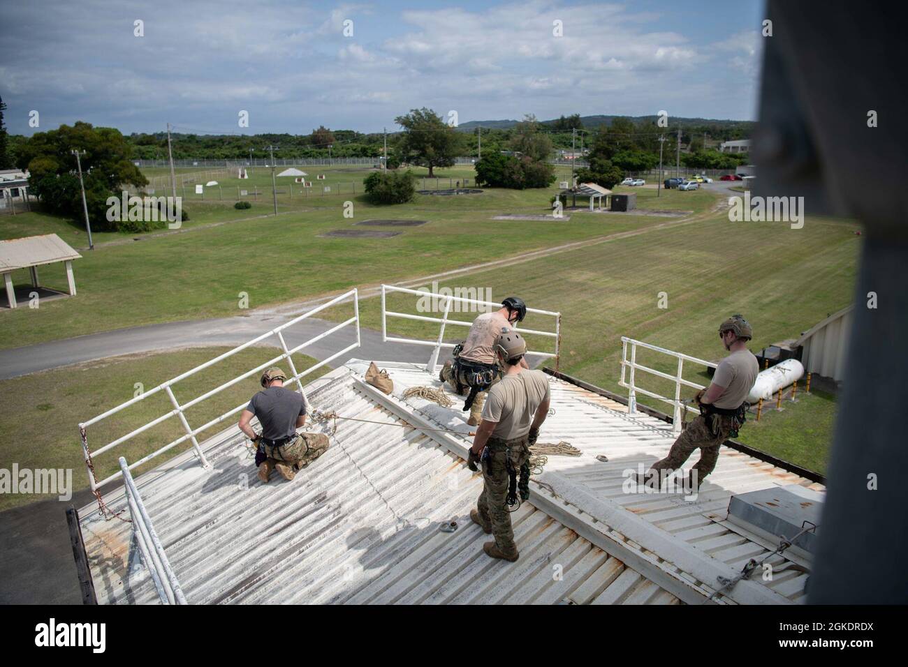 Usaf Rope Rescue U.S. Air Force pararescuemen, from the 31st Rescue Squadron, prepare ...