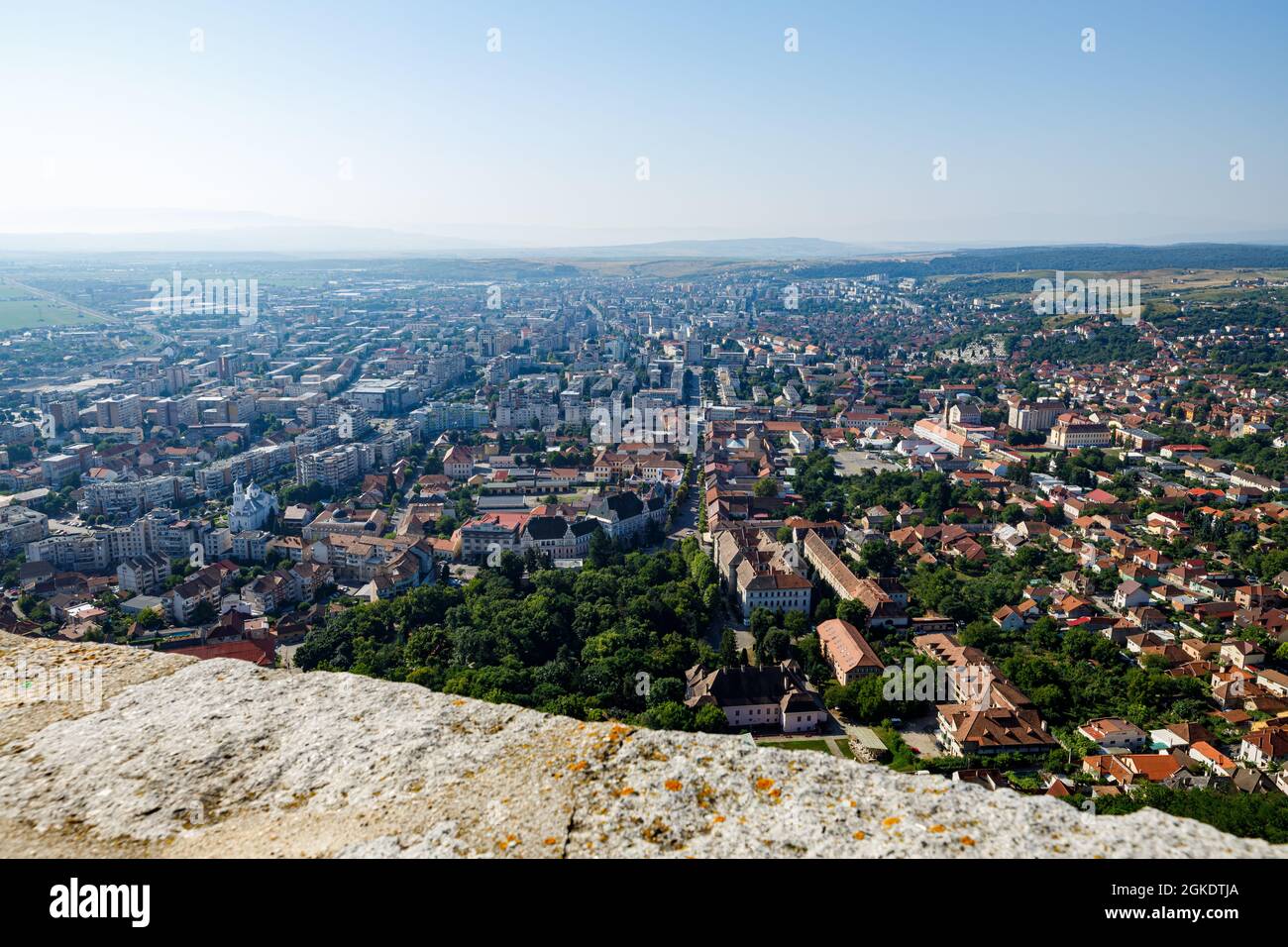 The city of Deva in Romania Stock Photo Alamy