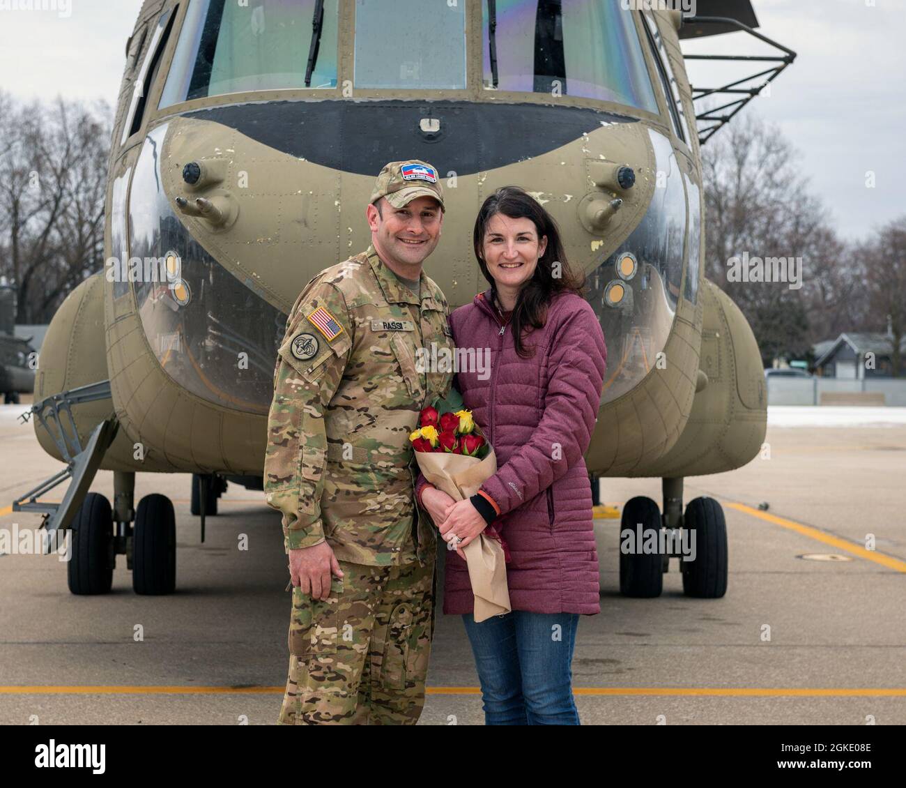 U.S. Army Chief Warrant Officer 4 Jason Rassi, a CH-47F pilot with ...