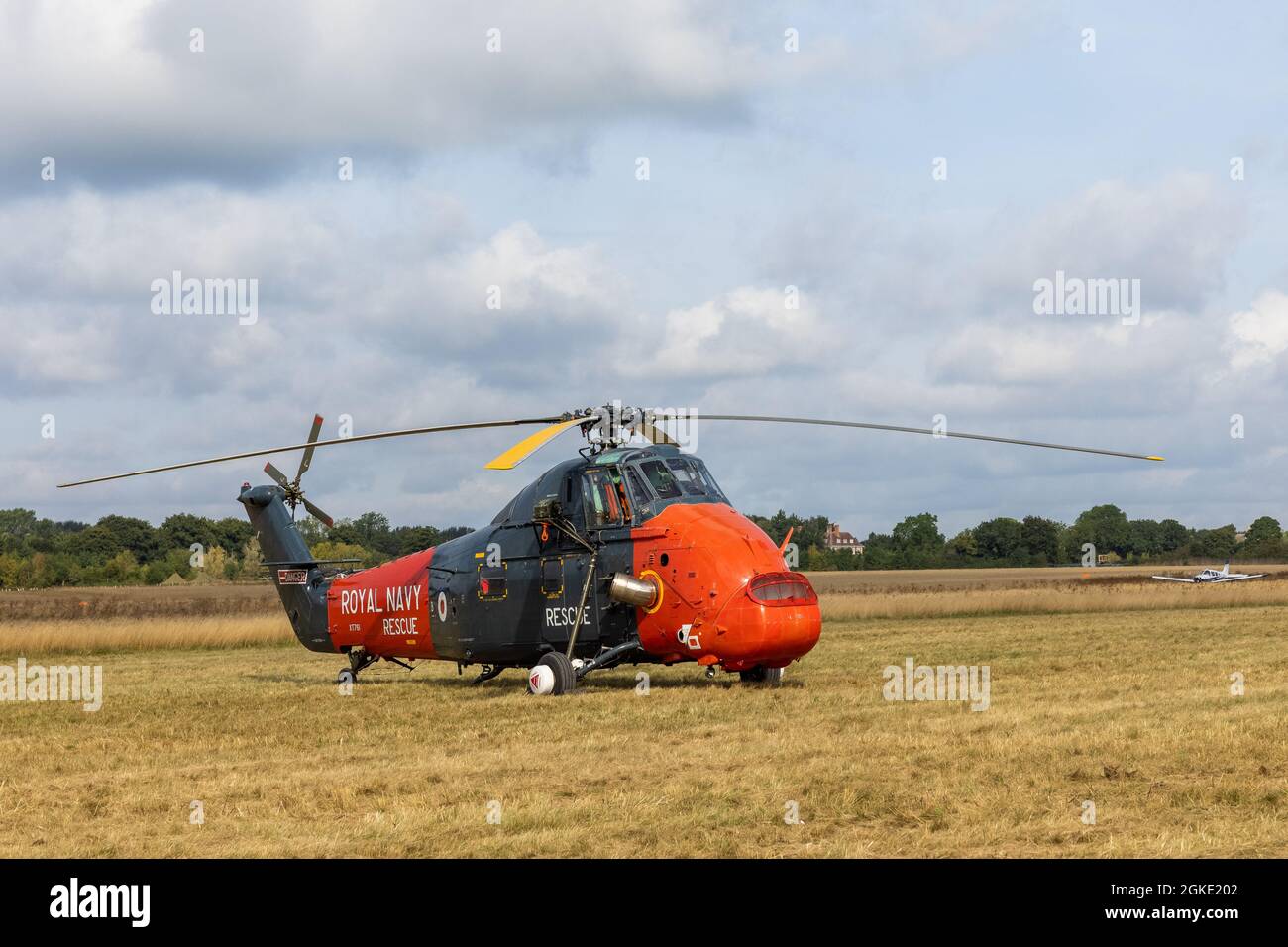 Westland Wessex HU5 (XT761) helicopter owned and operated by Historic Helicopter on static display at Abingdon Air & Country Show 2021 Stock Photo