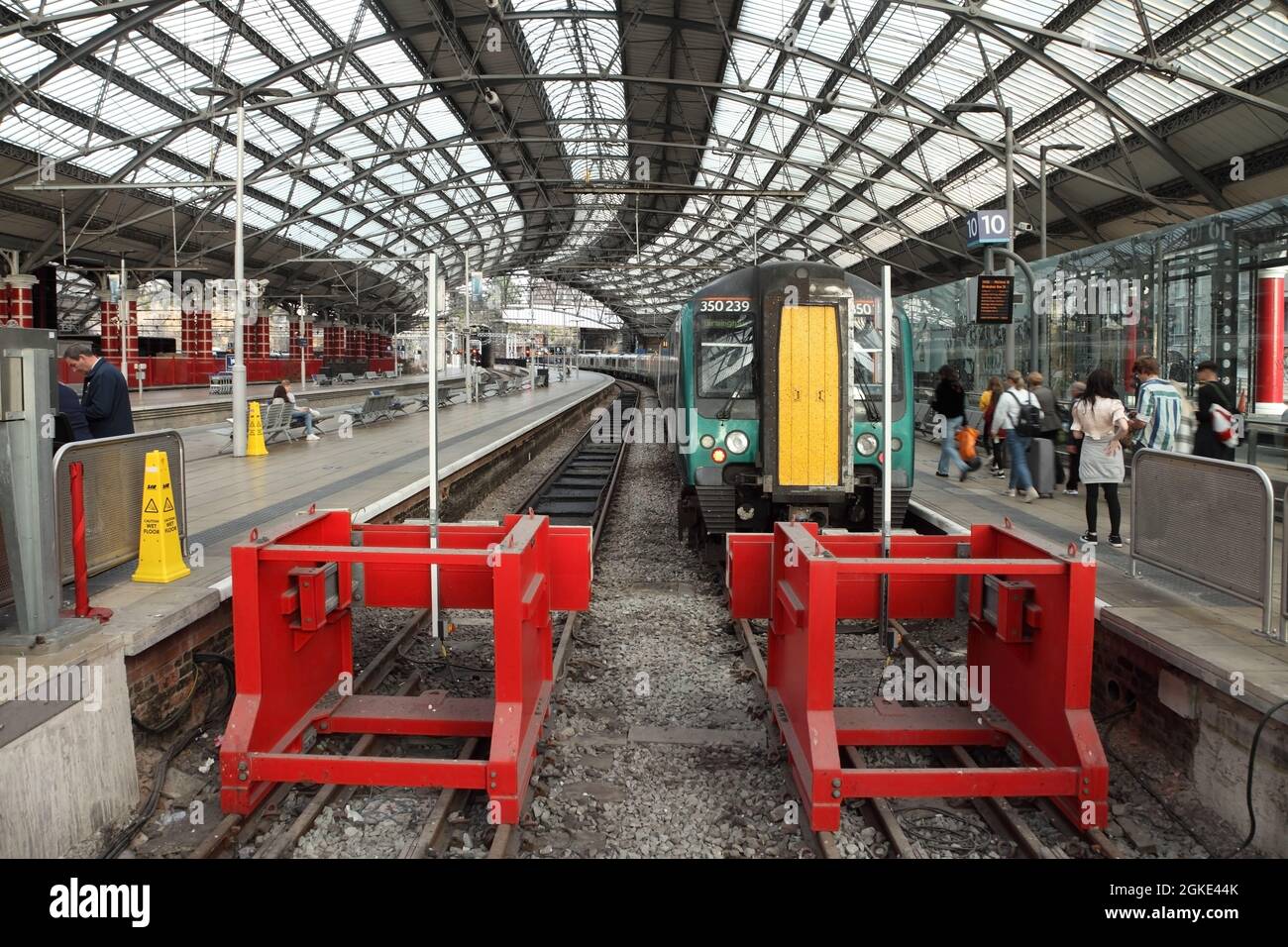 London Northwestern Railway Class 350 'Desiro' electric multiple unit no. 350239 at Liverpool Lime Street station, UK. Stock Photo