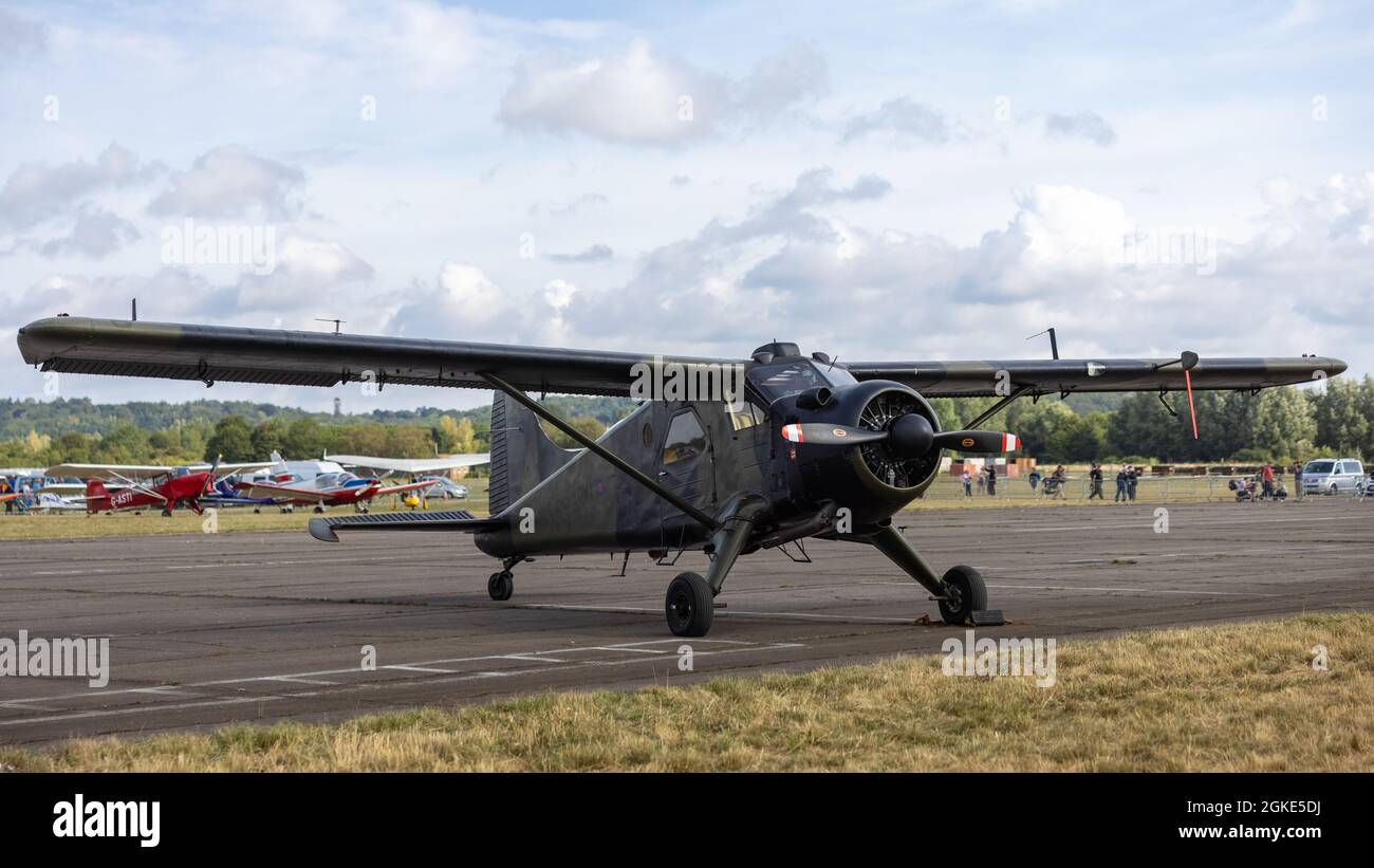 Historic Army Corps de Havilland Beaver (XP820) on static display at Abingdon Air & Country Show on the 11th September 2021 Stock Photo