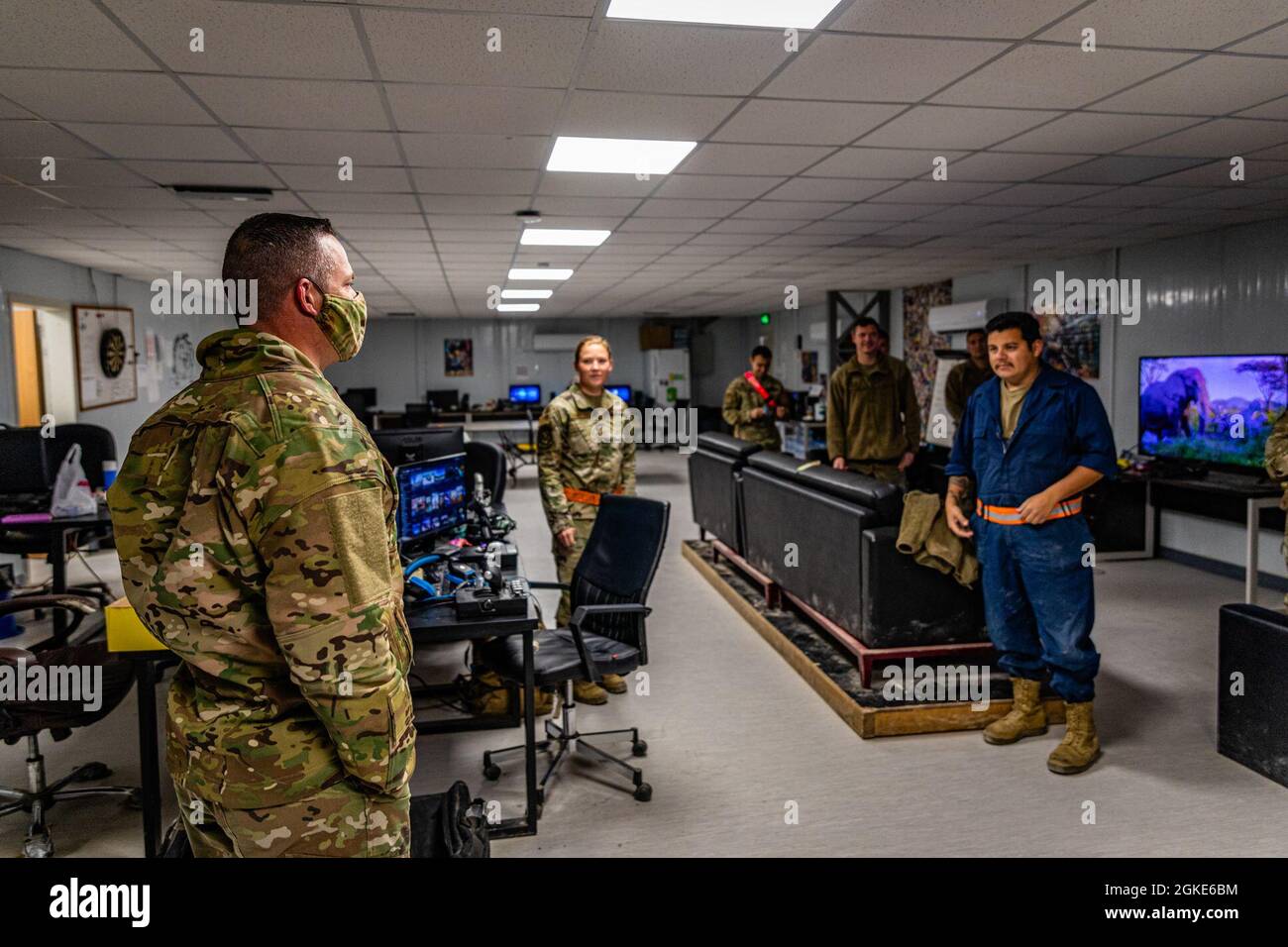 Command Chief Dennis Fuselier, of the 332nd Air Expeditionary Wing ...