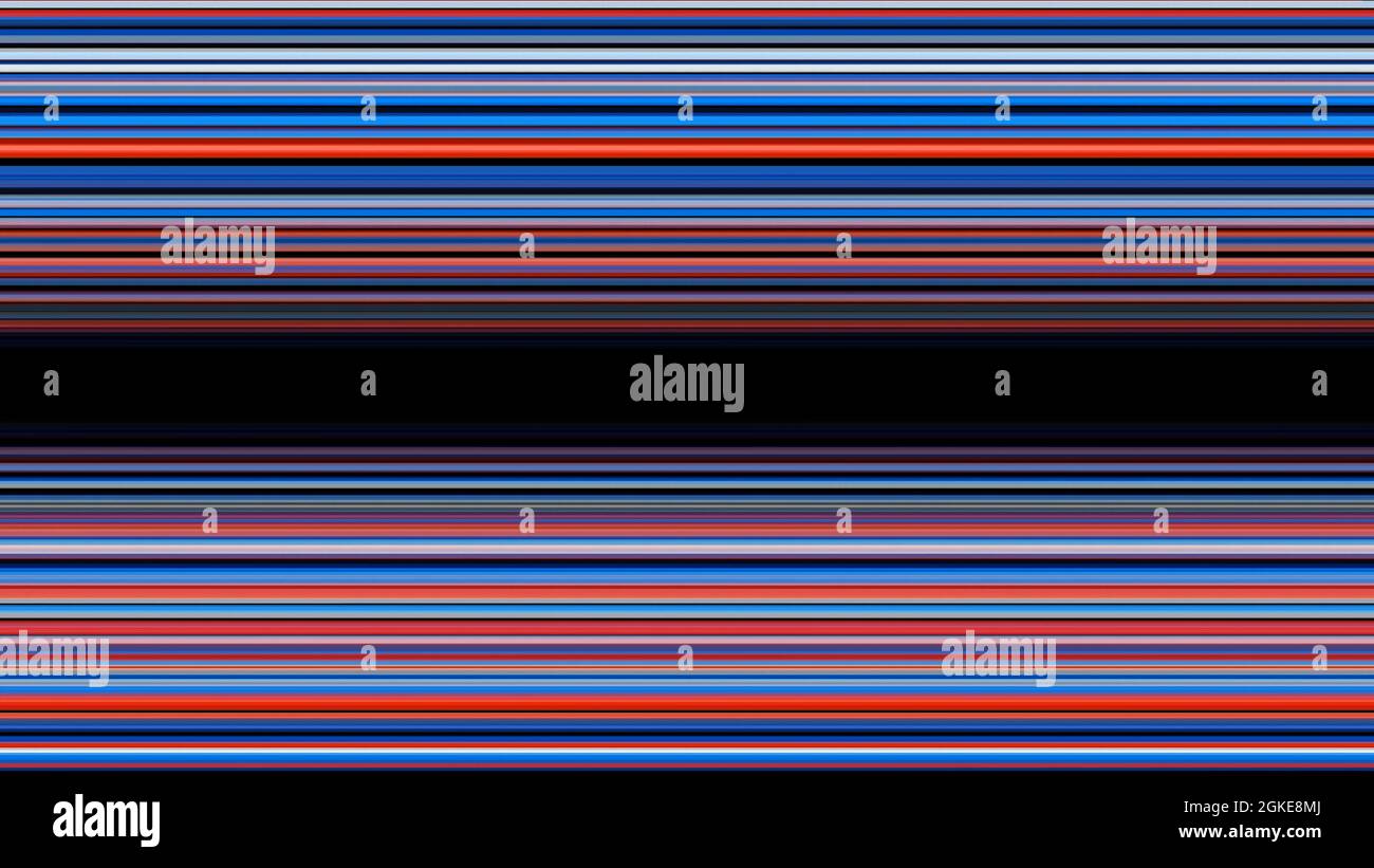 Red and blue horizontal hi tech lines, seamless loop. Animation