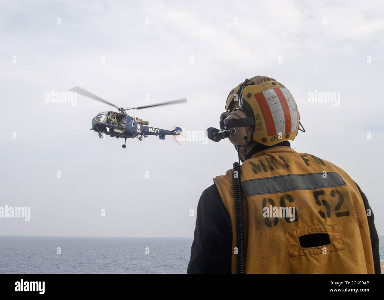 INDIAN OCEAN (March 28, 2021) U.S. Navy Boatswain’s Mate 2nd Class ...