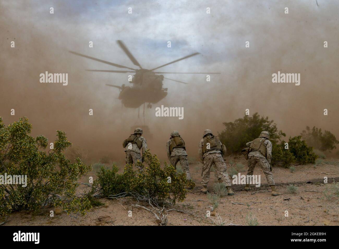 U.S. Marine Corps landing support specialists, assigned to Combat 