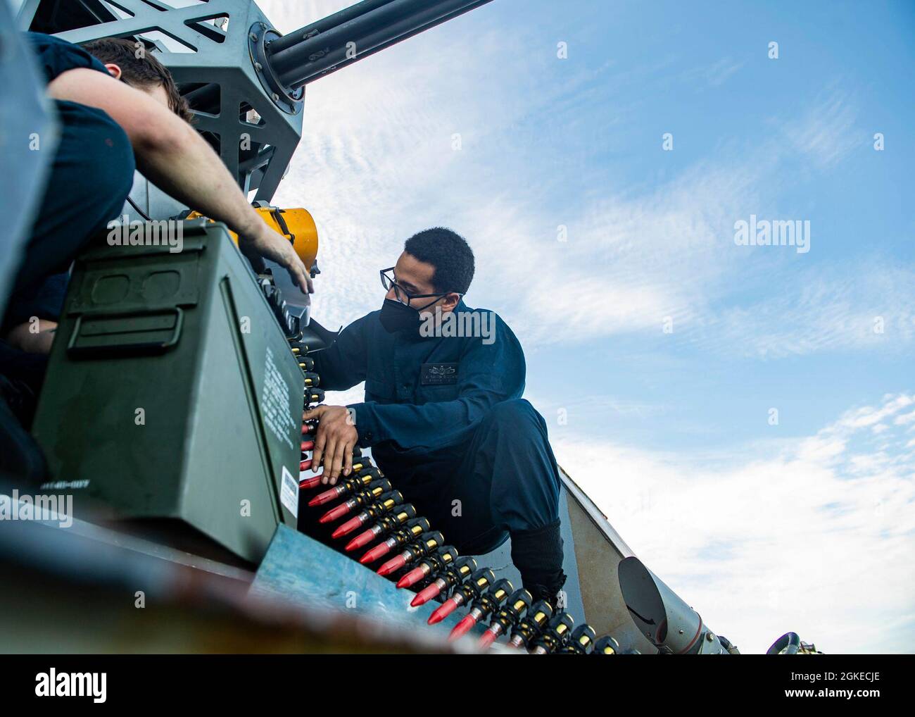 210329-N-NQ285-1264 ATLANTIC OCEAN (March 29, 2021) Fire Controlman 2nd ...