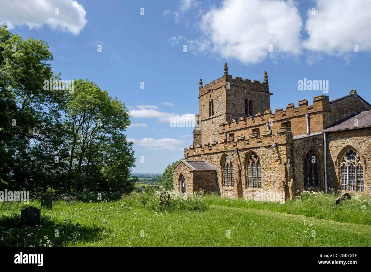 All Saints Church (known as the Ramblers' Church), Walesby, Lincolnshire Stock Photo