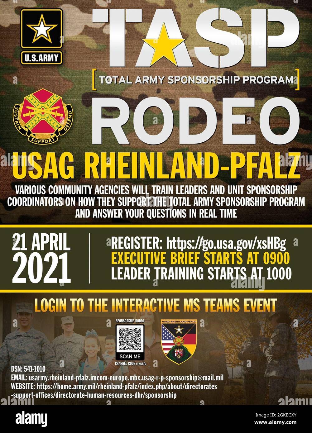 Total Army Sponsorship Program The annual Total Army Sponsorship Program Rodeo is going virtual this year Stock Photo - Alamy